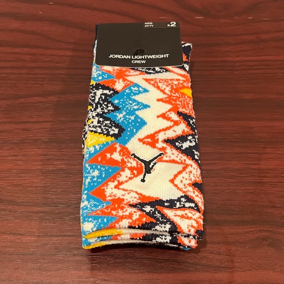 Jordan Kids Lightweight Crew Socks, 2 Pack, 5Y-7Y - Picture 7 of 9